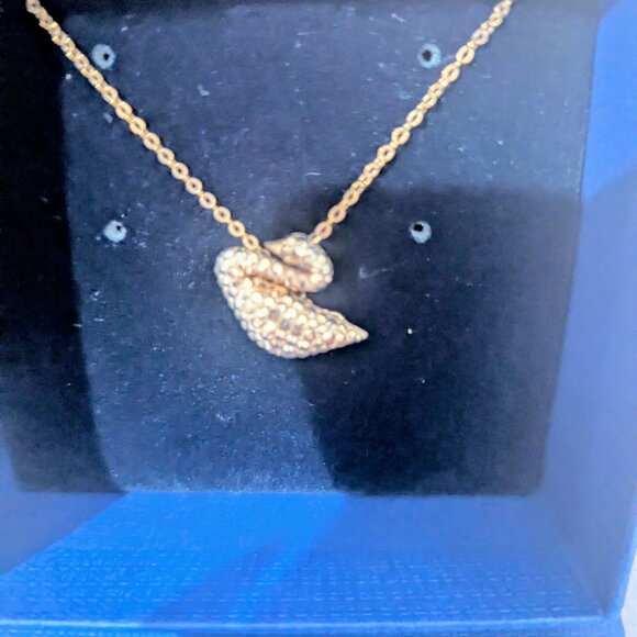 Swarovski Swan Rose Gold Neclace - Picture 2 of 4